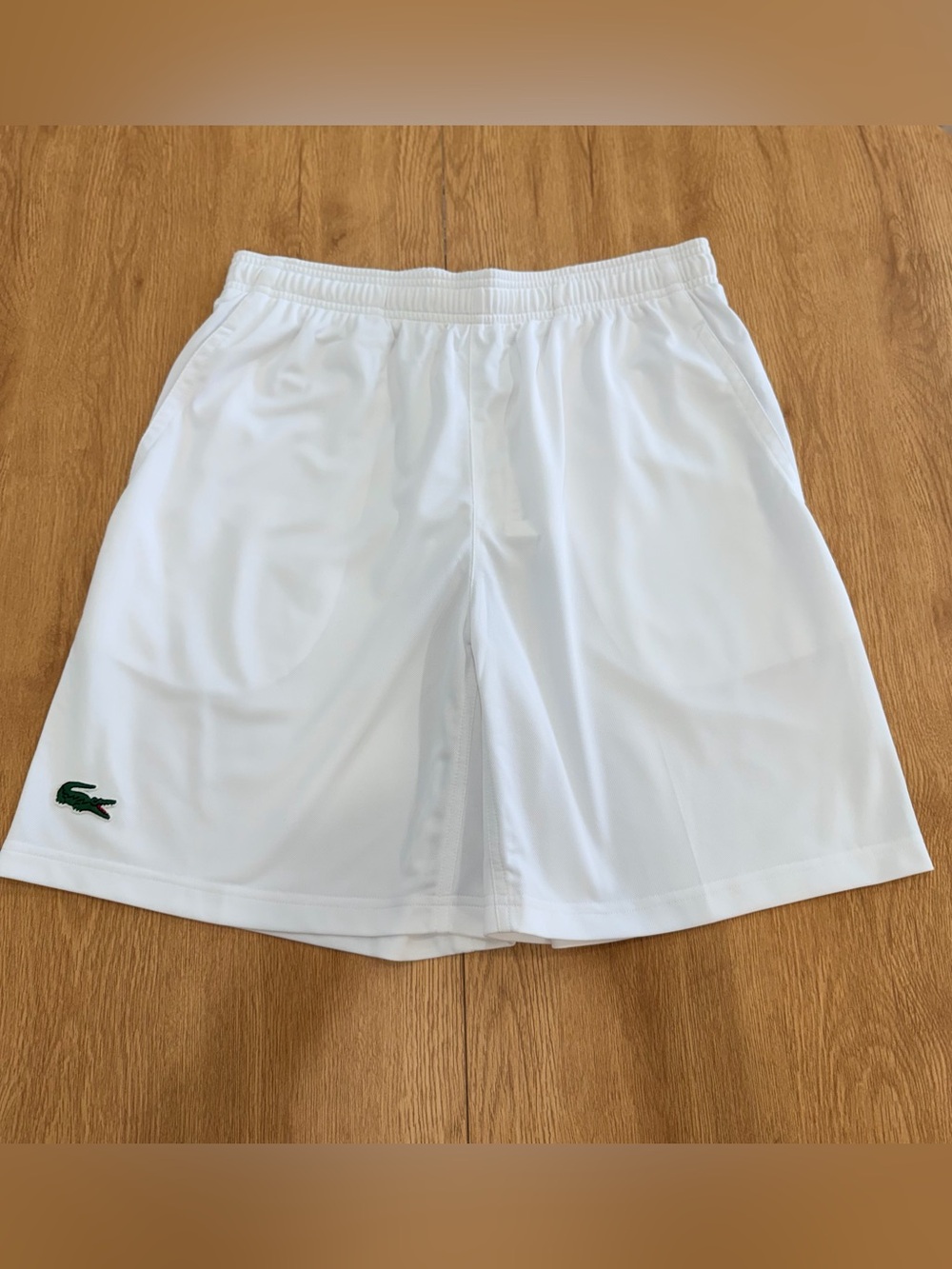 Lacoste Men's White Athletic Tennis Shorts
